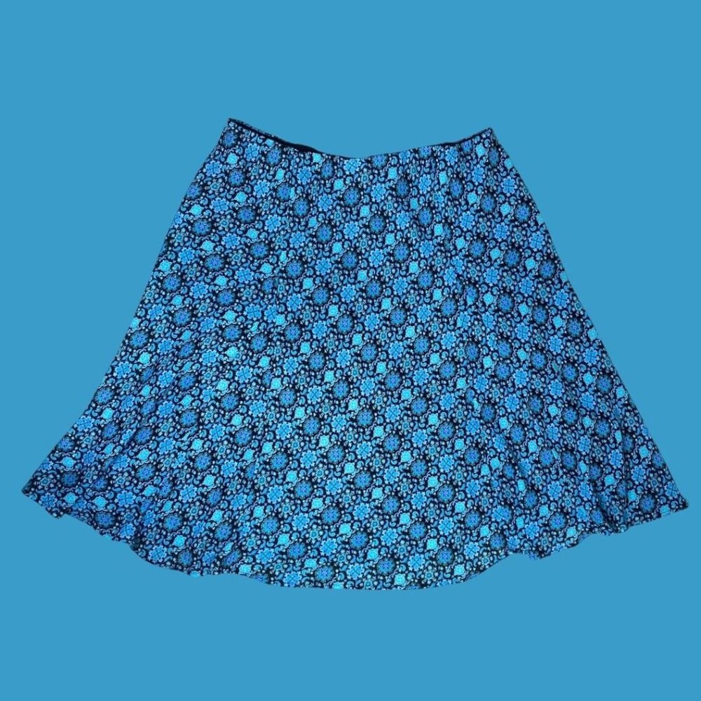 Paisley and Floral Print Skirt